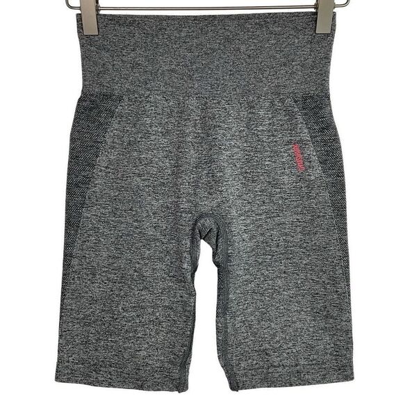 Gymshark Charcoal Marl Pink Flex Cycling Shorts XS - Picture 1 of 6